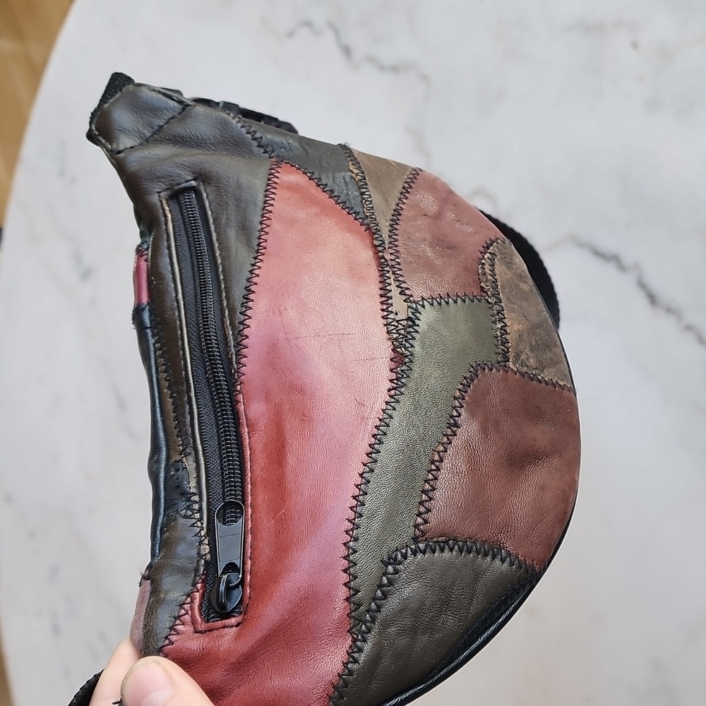 MC Marc Chantal Leather VTG Fanny Pack Multicolor Belt Bag - Picture 2 of 11